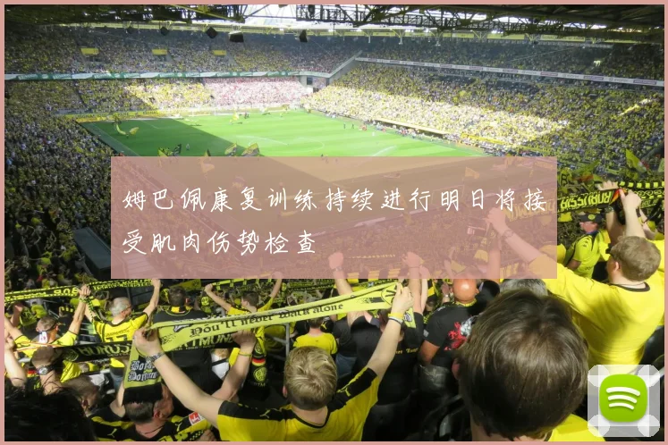 姆巴佩康复训练持续进行明日将接受肌肉伤势检查