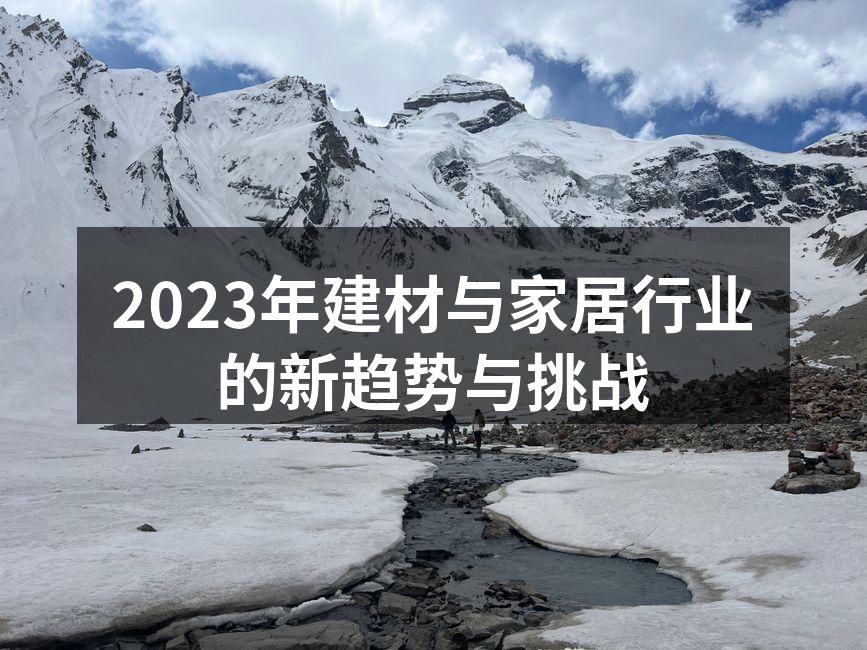 2023年建材与家居行业的新趋势与挑战